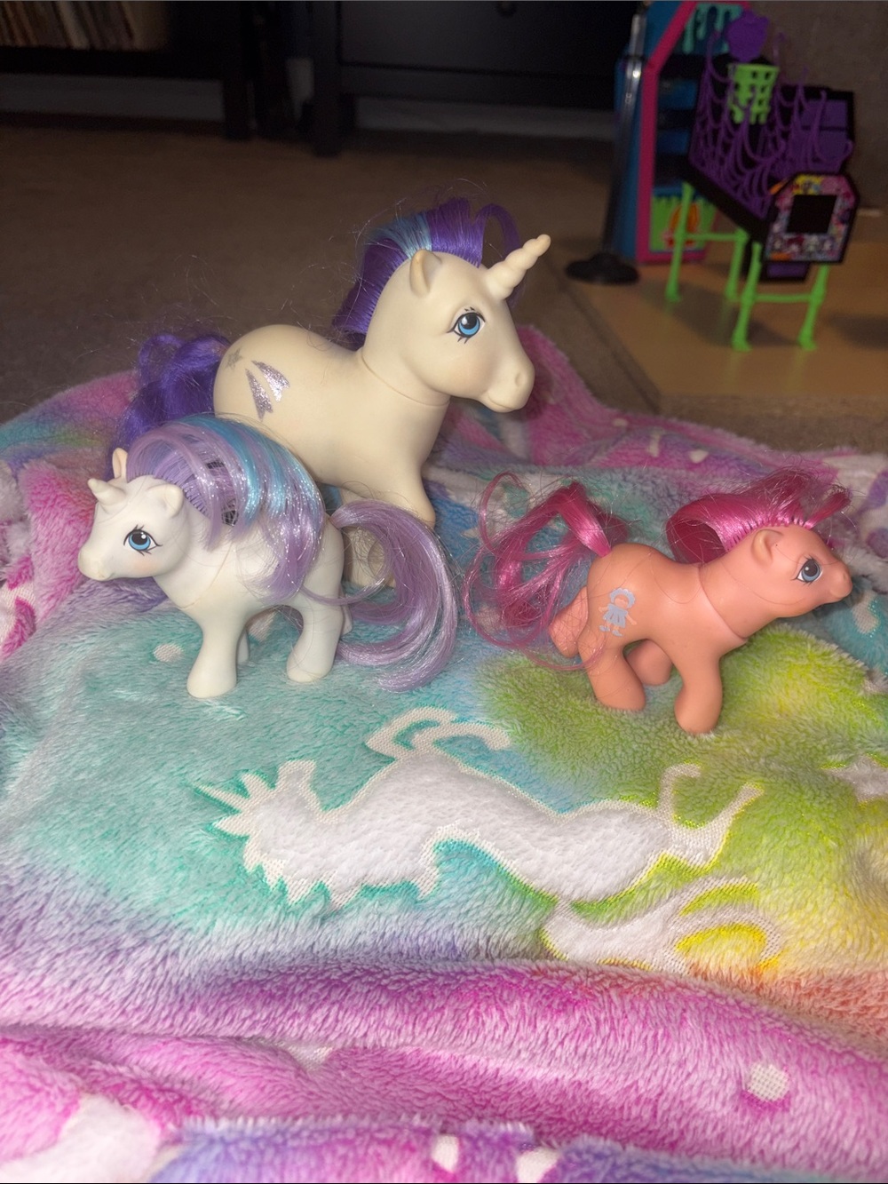 G1 My little pony lot- glory, baby glory, baby sweet stuff